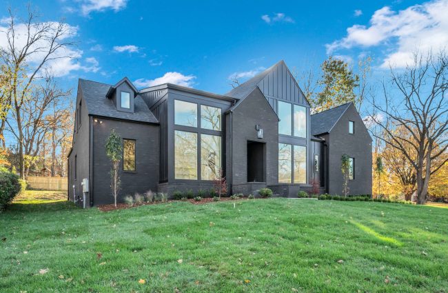 Black Brick Home Exterior by Christina Morris Design Black Brick Home Exterior