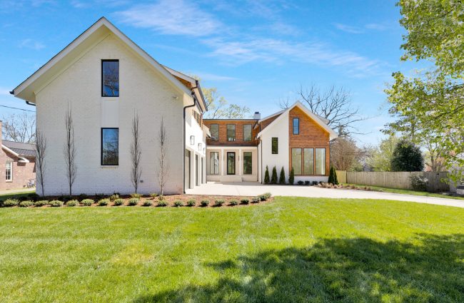 4040 Outer Drive Nashville, TN - Unpainted White Brick House Exterior by Christina Morris Design Unpainted White Brick House Exterior
