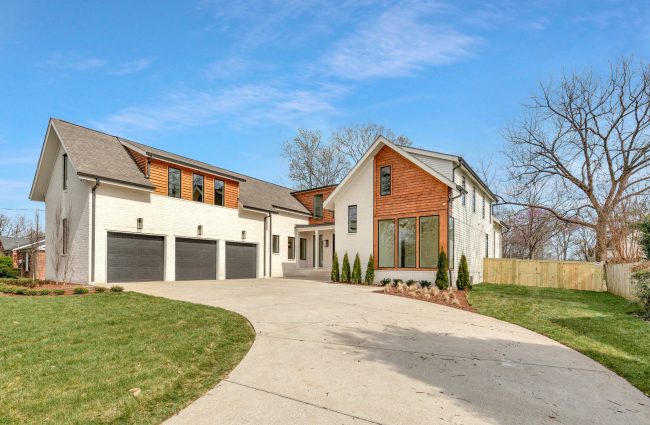 4040 Outer Drive Unpainted White Brick House Exterior by Christina Morris Design Unpainted White Brick House Exterior