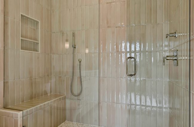 Secondary Bathroom Shower by Christina Morris Design Secondary Bathroom Shower