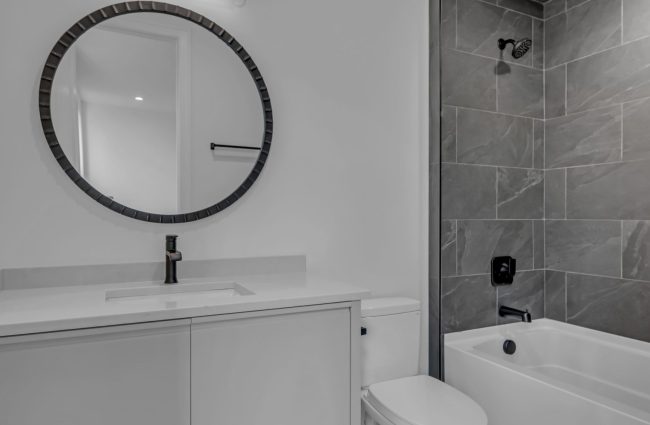 4045 Outer Drive Nashville, TN | Interiors by Christina Morris Design, Home Built by McKenzie Construction, Lighting and Plumbing from Ferguson Home, Tile from GIO Tile Distributors, Countertops from MC Granite, Cabinets by Thomas Lain Cabinetry 4045 Outer Drive Secondary Bath by Christina Morris Design