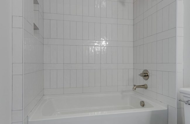 4038 Overbrook Drive Nashville, TN | Interiors by Christina Morris Design, Home Built by McKenzie Construction, Plumbing and Lighting from Ferguson Home, Tile from GIO Tile Distributors, Countertops from MC Granite, Cabinets by Thomas Lain Cabinetry 4038 Overbrook Drive Secondary Bath by Christina Morris Design